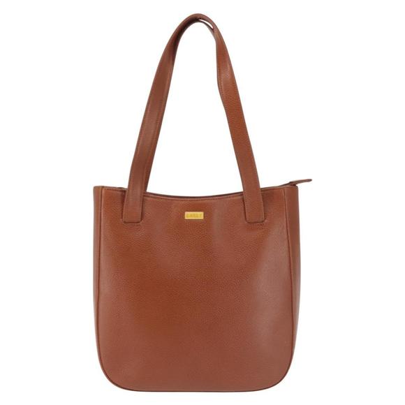BALLY Tote Bag Leather Brown Gold Auth BA6025 - Picture 13 of 16